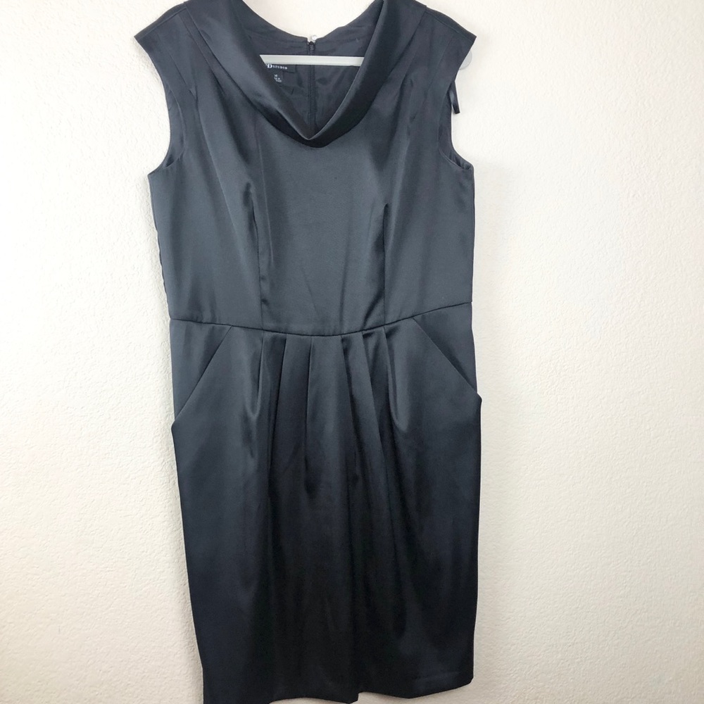 AB Studio black dress w/pockets